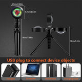 5V Atmosphere Night Light USB Mini Sunset Projection Lamp Live Beauty Background Wall Decoration Photography Room Decorate Light