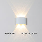 2W 4W 6W 8W 10W 12W  LED Wall Light Outdoor Waterproof Modern Nordic style Indoor Wall Lamps Living Room Porch Garden Lamp