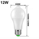 12W 15W 18W 20W E27 LED Motion Sensor Bulb LED lamp PIR Sensor Light Auto ON/OFF Night Light For Home Parking Lighting 110V 220V