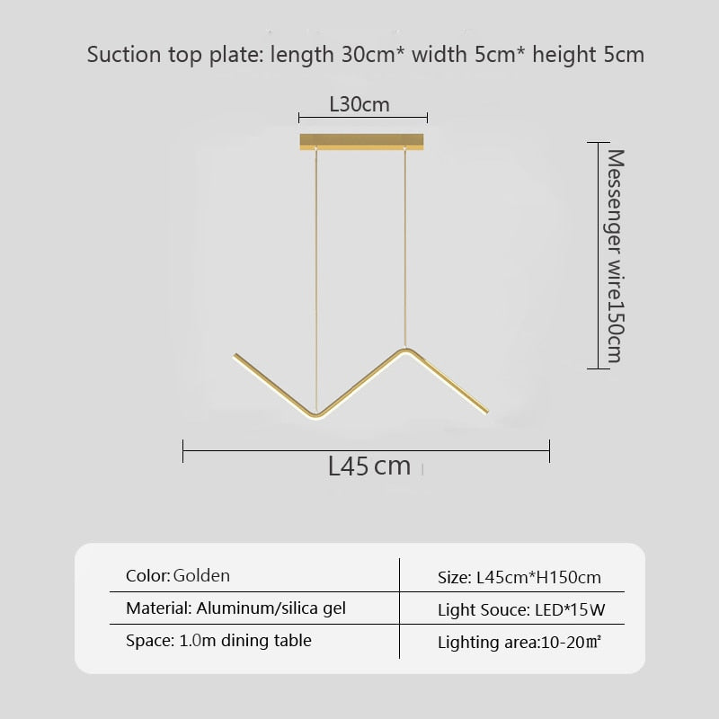 Modern LED Pendant Light Minimalist Chandelier For Dinning Room Kitchen Bar Restaurant Home Decor Led Lighting Remote Control