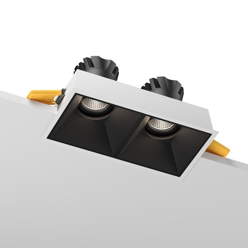 Square Recessed Downlight 16W Anti-glare High CRI Ceiling Spot Light Home Indoor Lighting Fixture