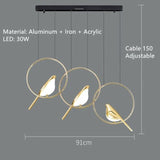 Nordic Magpie Bird LED Wall Lamp Parlor Bar Bedside Hanging Light Fixture Novelty Rotatable Wall Bedroom Foyer Sconce