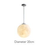 Novelty Creative Pendant Light 3D Print Moon Atmosphere Chandeliers Restaurant Bar Living Dining Room Lamp Suspension Luminaire