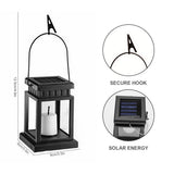 Solar Palace Lantern Garden Lamp Solar LED Candle Light Floor Light Outdoor Camping Lantern Lawn Garden Decor Christmas Decor