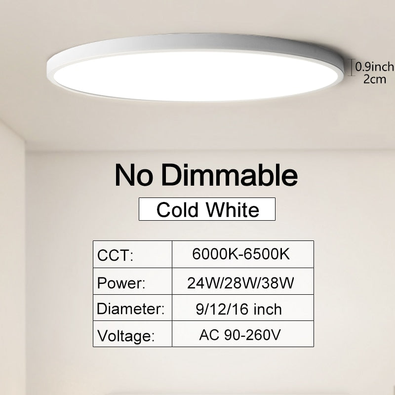 Ultra-thin Dimmable LED Ceiling Panel light Smart APP/Remote Control 0.9inch Ultra-thin Dimmable LED Ceiling Panel light Smart APP/Remote Control