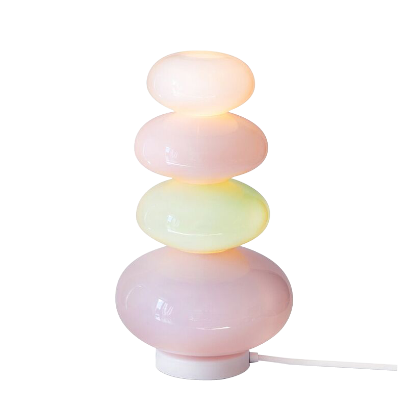 Candy string rainbow floor lamp creative macaron girl bedroom table lamp glass living room sofa side atmosphere lamp