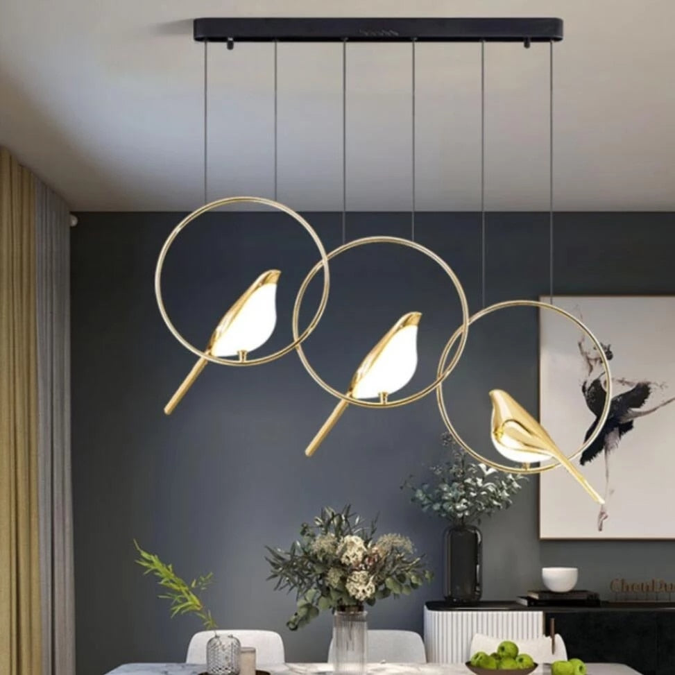 Nordic Magpie Bird LED Wall Lamp Parlor Bar Bedside Hanging Light Fixture Novelty Rotatable Wall Bedroom Foyer Sconce