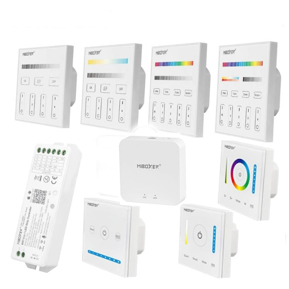 Milight Miboxer Smart Controller WL5 WL-Box1 T1 T2 T3 T4 P1 P2 P3 RF 2.4G 5in1 WIFI Voice For Single Color CCT RGB RGBW Wireless