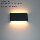 Led Up and Down Wall Lamp Outdoor Wall Light Waterproof Wall Sconce AC90-260V AU11