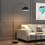 Marble Base LED Floor Lamp Gold Black Metal Living Room Bedside Floor Light Minimalist Modern Style