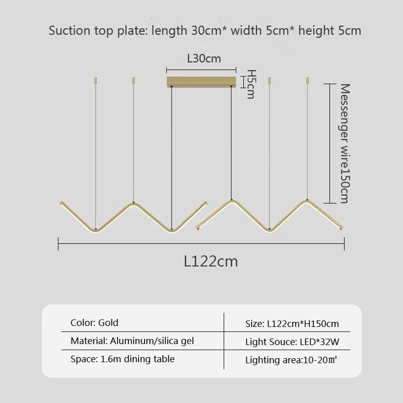 Modern LED Pendant Light Minimalist Chandelier For Dinning Room Kitchen Bar Restaurant Home Decor Led Lighting Remote Control