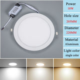  Embedded LED Panel Light Concealed Ceiling Light 3W6W12W15W18W Household Downlight Flat Light Commercial Ceiling Light