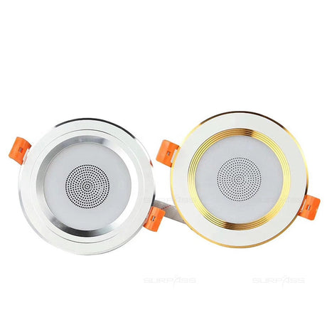 LED Smart Music Lamp Intelligent Background Music Light Ceiling Speakers With Adjusted Lights Smart Bluetooth Downlight Speaker