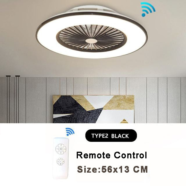 Smart Ceiling Fan LED Ceiling Light Remote Control Floor Standing Fan 3-Wind Speed Dimmable For Home Room With Musical Rhythm