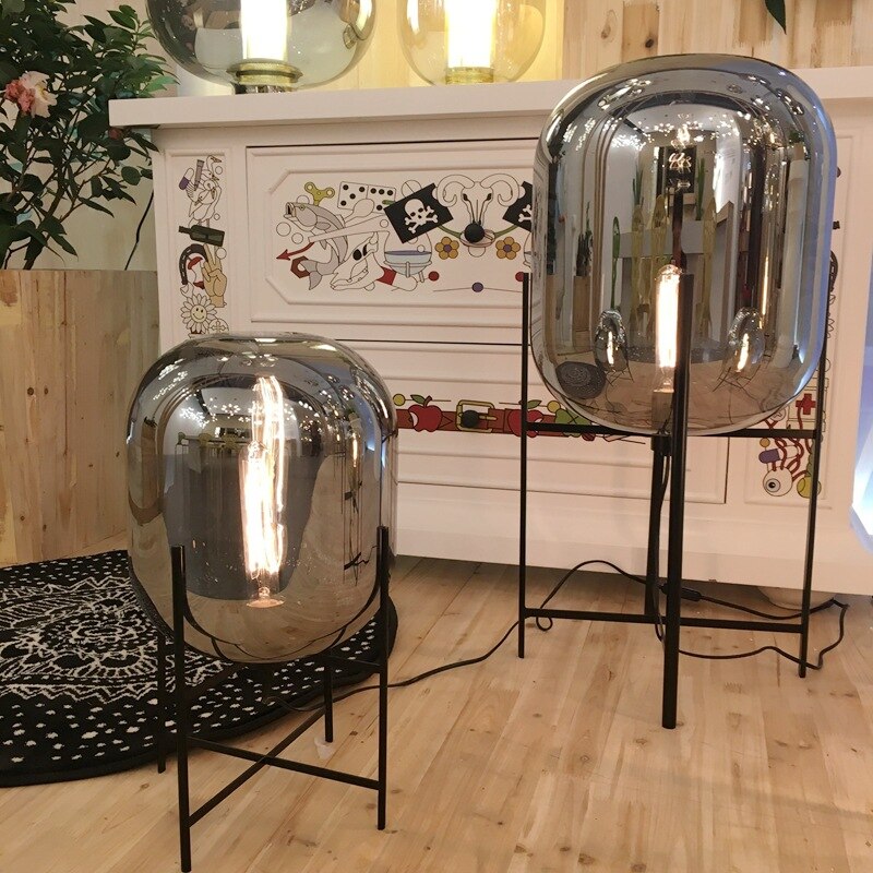Modern Fashion Nordic LED Glass Desk Lamp Floor Lamp For Living Room Country House Bar Hotel Bedroom Lighting