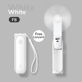 JISULIFE Portable Fan Mini Handheld Fan USB 4800mAh Recharge Hand Held Small Pocket Fan with Power Bank Flashlight Feature