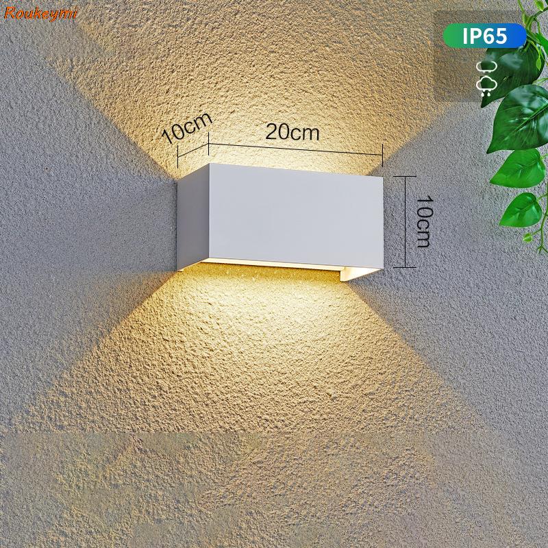 LED Waterproof 24W LED Wall Lamps Black/White Color Shell IP65 Waterproof Indoor Outdoor Lighting Aluminum Wall Light  arandela