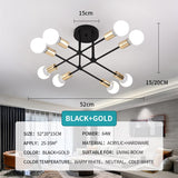 Modern Creative LED Chandelier Lighting Warm Romantic Minimalist for Bedroom Personality Living Room Dining Room Ceiling Lamp