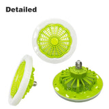 Electric Ceiling Fans with Light and Silent 30W E27 Base Led Ceiling Fan for Bedroom Home Household Kitchen