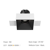  Led Recessed Ceiling Spotlight Square LED Downlight Aluminum Anti-glare Embedded Ceiling Lamps For Indoor Lighting 110V