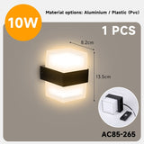 LED Wall Light Home Decorative Lamp Veranda Outdoors Porch Interior Lamps Bedroom Lustre Lighting Fixtures Exterior Wall Lights