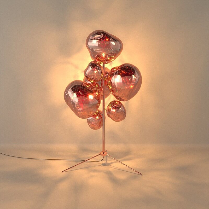 Home Decor Luxury LED Floor Lamp Modern Art Design Living Room Bedroom Sofa Corner Standing Light Globe Lava Floor Lighting