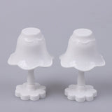 1:12 Dollhouse Retro European Style Mini LED Lamp Double-head Flower Ceiling Light Lamp Wall Light Room Outdoor Decors Toy