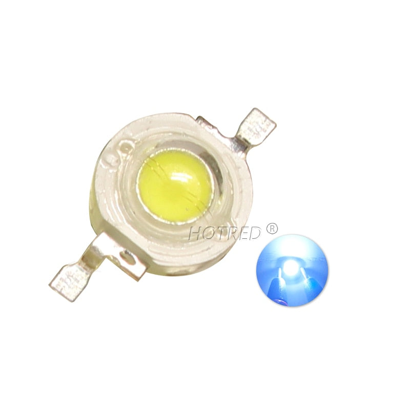 10-1000Pcs High Power LED COB Lamp Chip 1W 3W 3.2-3.6V 110-280LM Bead Warm Cold White Blue Diode For DIY LED Spotlight Downlight