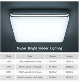 New Round /Square LED ceiling lights 18W 24W 36W 48W Cold Warm Natural light LED fixtures ceiling lamps for living room Bathroom