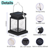 Solar LED Lights Outdoors Floor Lanterns Powered Candle IP65 Terraza Indoor Hanging Balcony Lamp Decorations Lighting For Garden
