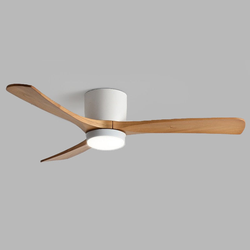 48.52inch modern led wood ceiling fan with remote control fans chandelier decorative ceiling fan with light