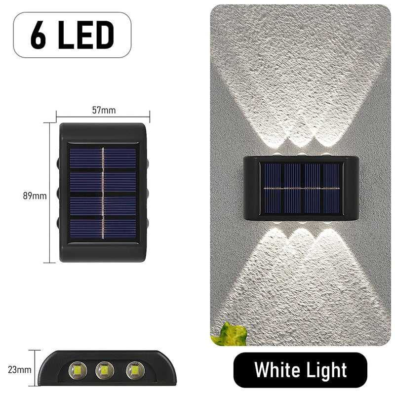 Solar Light Waterproof Solar Led Light Outdoor Sunlight Lamp for Garden Street Landscape Balcony Decor Solar Wall Lamp Outdoor