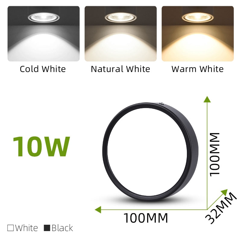 Downlight Ceiling LED 220V Home Spot Lamp Down Lights Led Mini Surface Mounted Circular Lighting Fixture Room Kitchen Spot Light