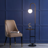 Nordic Led Floor Lamp Iron Marble Standing Lamp with Round Tea Table Art Deco Floor Lamps Living Room Corner Sofa Floor Lights