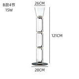 Italy Design Heavy Glass LED Floor Lamps Nordic Light Modern Bright Stand Lighting for Living Room Bedroom lustre Decor Fixtures