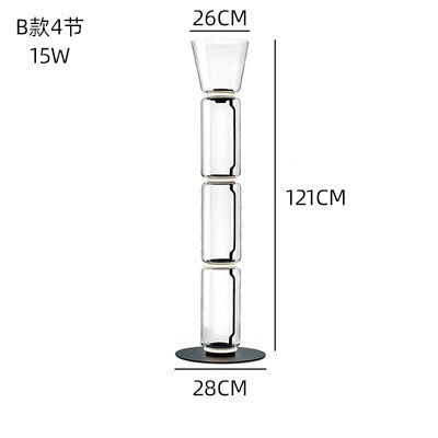 Italy Design Heavy Glass LED Floor Lamps Nordic Light Modern Bright Stand Lighting for Living Room Bedroom lustre Decor Fixtures