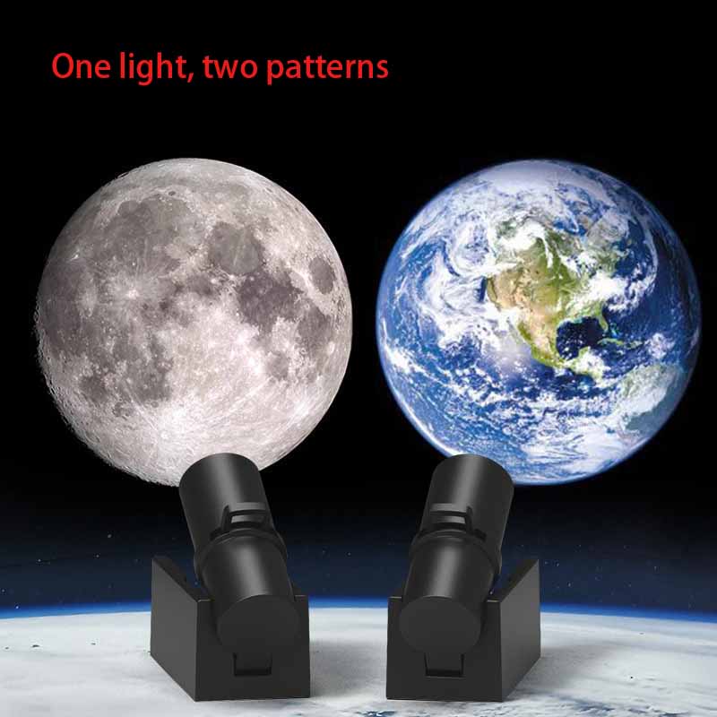 Earth Moon Projection Lamp Star Projector Planet Projector Background Atmosphere Led Night Light for Kids Bedroom Wall Decor