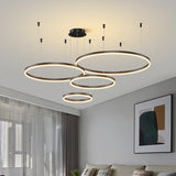 Modern Led Ceiling Chandelier Circular Ring Chandelier Living Bedroom Dining Room Lighting Home Indoor Lighting Decors Chandelier