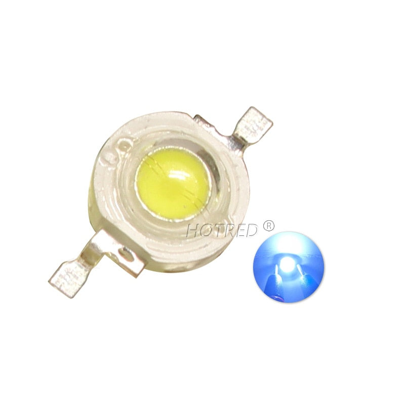 10-1000Pcs High Power LED COB Lamp Chip 1W 3W 3.2-3.6V 110-280LM Bead Warm Cold White Blue Diode For DIY LED Spotlight Downlight