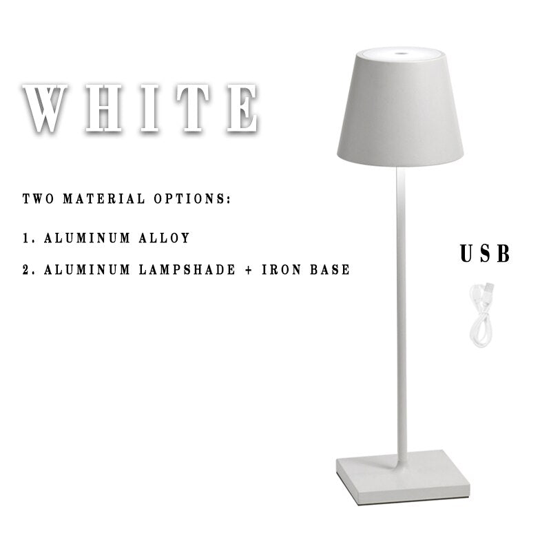 Cafe Dining Room Creative Table Lamp Adjustable Battery Rechargeable Led  Night Lamp Free Shipping for Bedroom Bar Hotel Floor