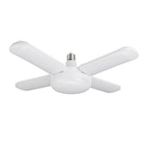 LED Garage Lights Foldable E27 Bulb 4 Adjustable Fan Blades Deformable Workshop Warehouse Ceiling Lighting 6500K AC110-265V
