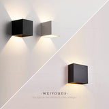 6W/10W LED Wall Light Outdoor Waterproof IP65 Porch Garden Wall Lamp &amp; Indoor Bedroom Bedside Decoration Lighting Lamp Aluminum
