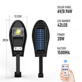 42/84/126/168 LED Super Bright Outdoor Solar Lamp 3000mAh IP65 Waterproof Street Lights Motion Sensor Garden Yard Wall Light