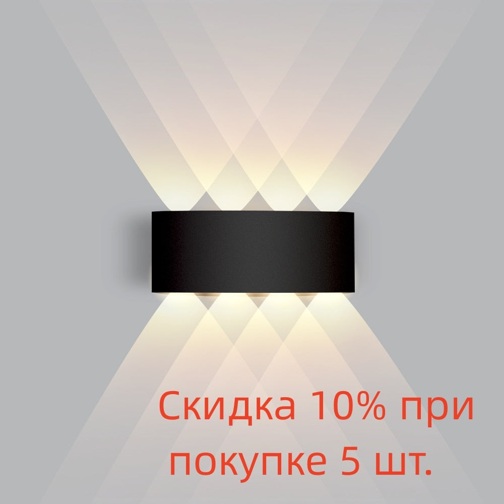 LED Wall Light IP65 Waterproof Outdoor Fence Garden Aluminum IP20 ABS Indoor Fashion Lamp For Living Room Stairs Corridor