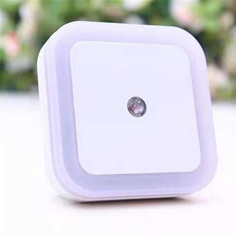 Mini LED Night Light EU/US Plug in Dusk to Dawn Sensor Wall Nights Lamp Square for Bedroom Hallway Stairs Corridor 85V-265V