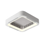 Modern Bladeless App Ceiling Fan Lamp For Foyer Bedroom Dining Remote Control Square Ventilator Electric Fan Room 220V LED Fan