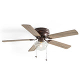 52" Oil-Rubbed Bronze 5 Blade Ceiling Fan Ceiling Fans Room Decor Home Fan  Ceiling Fan with Led Light