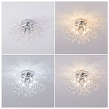 LED Crystal Firework Chandelier Modern Style Ceiling Light Fixtures 6 Light Pendant