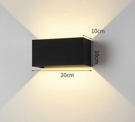 Magdalyn Outdoor Wall Lamp Aluminum Home Decoration Porch Sconce Up Down Building Fixtures  Nordic Interior Waterproof Led Light