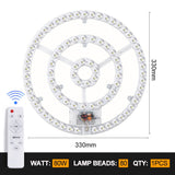 Led Ceiling Light Replacement Led Light Panel Dimmable Round Led Module Board 220V For Ceiling Lamp Fan Lights 60W 72W 80W 100W